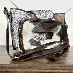 Sac à langer de haute qualité, personnalisé, en gros, avec organisateur pour poussette, porte-biberons isothermes, sac à main en cuir de vache fait à la main pour maman - Product Image 4