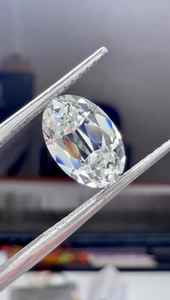 เพชรรูปไข่ขนาด 1-3 กะรัต ผลิตในห้องปฏิบัติการ เป็นมิตรต่อสิ่งแวดล้อม ขัดเงาด้วยมือในอินเดีย เหมาะสำหรับทำเครื่องประดับและแหวน - Product Image 3