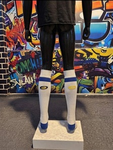 Custom <b>Knee</b> <b>High</b> Crew Sports <b>Socks</b> Knitted Compression Style Yoga Soccer Football Team Breathable Quick Dry Sportswear Wholesale - Product Image 2
