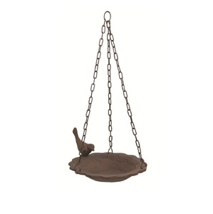 Nouveauté : Bain d'oiseaux décoratif de luxe en métal, mangeoire suspendue résistante aux intempéries et à la rouille pour jardin domestique - Product Image 3