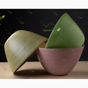 ชามไม้ไผ่แบบใช้แล้วทิ้งสำหรับใช้ในงานปาร์ตี้ออกแบบได้ตามที่ต้องการเป็นมิตรต่อสิ่งแวดล้อม - Product Image 2