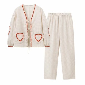 Fabricante Vietnamita de Conjuntos de Pantalones y Blusa de Manga Larga para Mujer, Mezcla de Algodón, Ropa de Primavera/Verano, Servicio de Producción Completa OEM/ODM, Venta al Por Mayor - Product Image 3