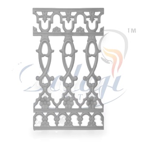 Piezas de hierro fundido de alta resistencia OEM para puertas de jardín, fundición de hierro fundido con superficie súper arenada, acabado gris altamente pulido, barandilla de escalera para balcón. - Product Image 4