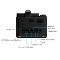 Téléphone VoIP Android, téléphone IP prenant en charge 6 caméras SIP pour la vidéoconférence