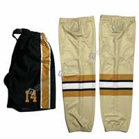 Pantalones de hockey sobre hielo unisex para adultos de la mejor calidad, diseño personalizado, fundas para pantalones bordadas, sublimación, logotipo personalizado del equipo, envío rápido