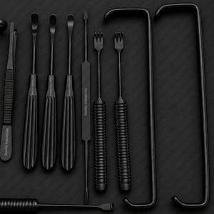 Juego de Instrumentos para Extracción de Cartílago de Costilla Daniel Gubisch con Recubrimiento Negro, Acero Inoxidable, para Rinoplastia, con Certificación CE - Product Image 4