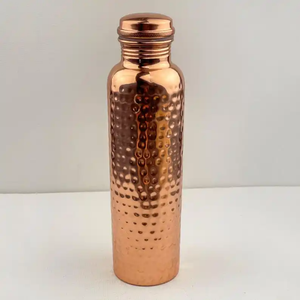 Bouteille à boire en cuivre écologique, flacon de stockage d'eau ayurvédique traditionnel pour la maison, la cuisine, le bureau et les voyages - Product Image 6