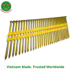 ตะปูเหล็กสำหรับงานโครงสร้าง 4000 ชิ้น ขนาด 3 นิ้ว x 0.131 นิ้ว  แบบก้านเรียบ ชุบสังกะสีเหลืองโครเมต สำหรับปืนยิงตะปู ผลิตในเวียดนาม  ลดราคาพิเศษ - Product Image 5