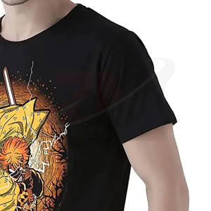Camisetas de Hombre de Manga Corta Estampadas 100% Algodón, Ropa Casual de Color Negro, Impresión de Logotipo Personalizado, 220 GSM, Nueva Colección de Alta Calidad - Product Image 4