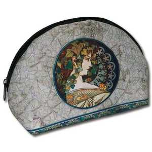 AU-00803 Masterpiece Multi-Pouch Cosmetic Bag Mucha 'Vines' Design - Product Image 1