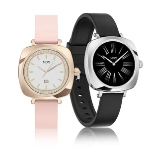 QC F9 V605 lujo señoras reloj inteligente IP68 Amoled pantalla táctil completa Fitness silicona Control remoto venta al por mayor señora diseño de moda - Product Image 3