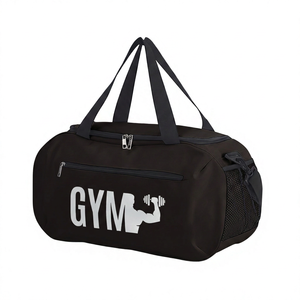 Gym Duffle <b>Bag</b> Large Capacity Polyester Unisex Fitness Travel <b>Bag</b> With Zipper Closure And Mesh Side Pocket - Product Image 1