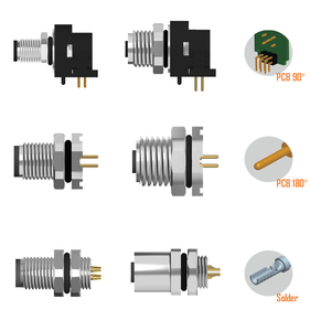 Cable Prodaconn M5 Conectores de alta calidad IP67 Impermeable Cumple con IEC 61076-2 para aplicaciones de automatización y bicicletas eléctricas - Product Image 3
