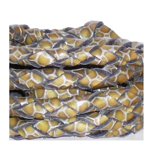 Offre Spéciale haute qualité résultats de bijoux à bricoler soi-même taille personnalisable Reptile tressé cuir cordon Bracelets accessoires Style de mode - Product Image 2