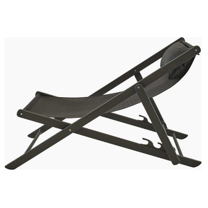 Chaise longue pliante en aluminium avec dossier en maille, chaise longue d'extérieur, chaise longue de jardin, mobilier de patio, mobilier de villa - Product Image 2