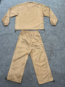 Conjunto Deportivo para Hombre, Chaqueta y Pantalones con Cordón, 100% Nailon, Líneas Reflectantes, Logotipo Digital, Estilo Vintage, Cortavientos 2026 - Product Image 2