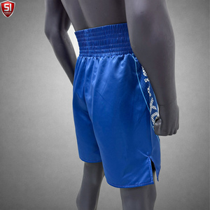 Shorts de boxe MMA élégants avec taille élastique et tissu satiné, ajustement confortable pour les combattants, séances d'entraînement, performances sur le ring - Product Image 4