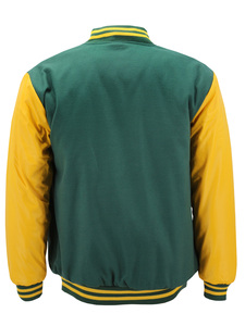 <b>Top</b> Quality Men's Letterman Varsity Jacket Two-Toned Winter Casual Sports Baseball Coat Wool Fabric Stand Collar Baseball Jacket - Product Image 2