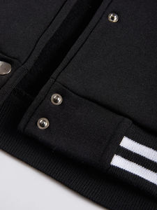 Veste de baseball en molleton entièrement personnalisée, style New York, surdimensionnée, unisexe, pour l'automne, style streetwear décontracté - Product Image 6