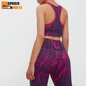 ชุดโยคะผู้หญิงคุณภาพพรีเมียมสีตามสั่ง ขายส่งชุดเลกกิ้งผู้หญิง ชุดโยคะคอกลมผู้หญิงพร้อมโลโก้ตามสั่ง - Product Image 5