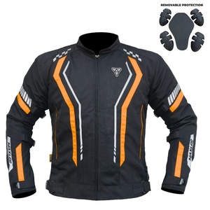 Chaqueta de moto textil corta ligera para hombre para deportes de invierno Street Touring Armor Protection tiras reflectantes para verano - Product Image 1