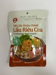 Sauce pour fondue de crabe d'eau douce O'food 180g – Base de soupe vietnamienne Lau Rieu Cua |   Saveur authentique de crabe |   Vente en gros OEM - Product Image 4