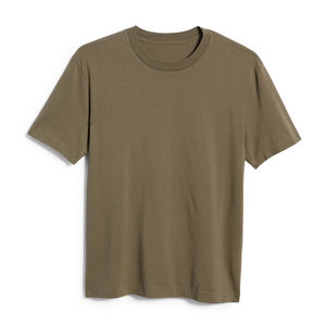 T-shirt décontracté pour homme, col rond, tricoté, 100 % coton, respirant, anti-plis, séchage rapide, vente en gros usine, personnalisable, modèle 2026 - Product Image 6