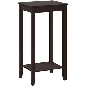 Tavolino Contemporaneo in Legno con Vano Portaoggetti, Finitura Espresso, per Soggiorno o Bar - Product Image 1