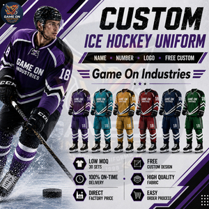 With Own Logo Highest Quality OEM ODM Service Premium With Private Lable Custom Ice Hockey Uniform Set Team Jersey Pants - Product Image 2