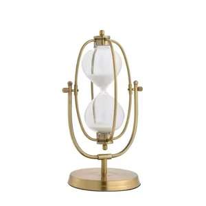 Modern Stylish Premium Quality Metal Hour Glass <b>Sand</b> <b>Timer</b> Stylish Home Office Table Decoration and Gift Idea - Product Image 1