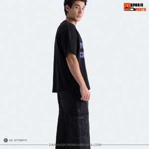 เสื้อยืดโอเวอร์ไซส์ทรงหลวมสำหรับผู้ชาย DAPHNIA คุณภาพสูง พร้อมโลโก้สั่งทำด้านหน้าและด้านหลัง สำหรับทุกเพศ - Product Image 3