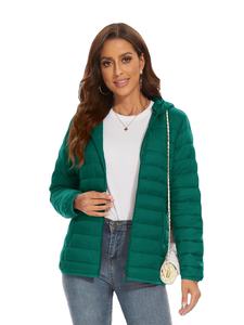 Abrigo acolchado ODM de etiqueta privada para mujer, nuevo estilo, tela de nailon, chaqueta de burbujas para mujer, prendas de vestir exteriores de invierno, chaquetas acolchadas para mujer 2025 - Product Image 6