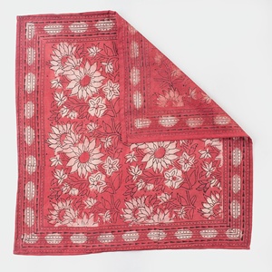 Latest Hand Made Blocks Printed Indian <b>Bandanas</b> <b>for</b> Women and <b>Men</b> 100% Cotton Face Wrap Cover <b>Bandanas</b> - Product Image 5