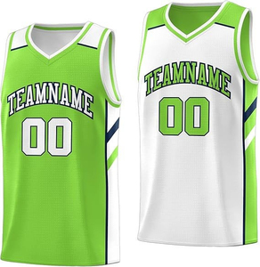 Conjunto de Uniforme de Baloncesto Personalizado Blanco para Sublimación, Cuello en V, Sin Mangas, Absorbente de Humedad, Unisex, Adulto, Todas las Temporadas, 100% Poliéster - Product Image 5