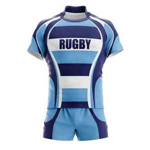Service OEM, ensembles d'uniformes de rugby personnalisés 100% polyester, vente en gros, haute qualité, anti-UV, séchage rapide - Product Image 6