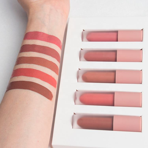 ชุดลิปสติกเนื้อแมทกันน้ำ ติดทนนาน สีนู้ดแดง รับผลิตแบรนด์ส่วนตัว - Product Image 5