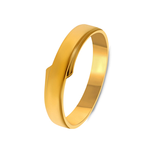 Classic <b>Plain</b> Polished Gold Band <b>Ring</b> for Women & Men Minimalist Everyday Wedding Band Jewelry Minimal Finger <b>Ring</b> - Product Image 1