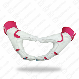 Guantes de Bateo Profesionales de Primera Calidad, Ligeros, Cómodos, Ambidiestros, Antideslizantes, de Cuero Transpirable y Duradero, con Puño Corto - Product Image 4