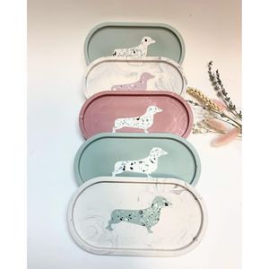 RR ENTERPRISES Handcrafted Resin Modern Oval and Round Design Serving Trays for Home Decor - Product Image 2