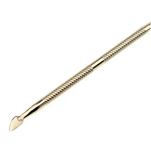 Pousse-cuticules professionnel ergonomique réutilisable en acier inoxydable carré pour manucure et pédicure à prix raisonnable - Product Image 4