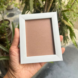 Resin Picture Frame Tabletop Home Decor Photo Display White Resin Rectangle Border Portrait Stand Decorative Framing Accessory - Product Image 1