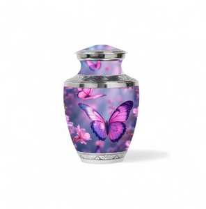 Butterfly Cremation Urn Blue and Yellow Monarch Urn for Ashes Elegant <b>Memorial</b> Urn for Adults Beautiful Funeral <b>Keepsake</b> Urn <b>Box</b> - Product Image 2