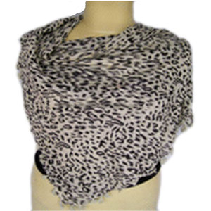 Elegant Animal Print Hijab Viscose Scarf Lightweight Soft Breathable Fashion <b>Head</b> <b>Wrap</b> for Women Stylish Modest Wear Everyday - Product Image 1