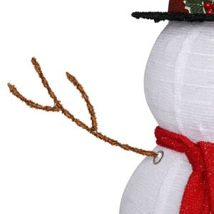 60*60*120cm 30.00V 3.60W Bonhomme de neige blanc en polaire pour jardin, décoration de Noël, remplace le produit 62175283, lumières de Noël - Product Image 2