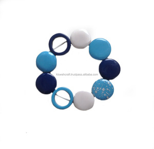 Pulsera de cuentas de moda del exportador y proveedor indio, joyería estándar, cuentas de resina múltiple para uso de regalo - Product Image 1