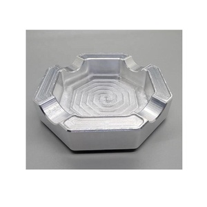 Cenicero de aluminio con pulido de espejo Cenicero redondo único Cenicero decorativo moderno para el hogar Regalo para fumadores Centro de mesa moderno - Product Image 4