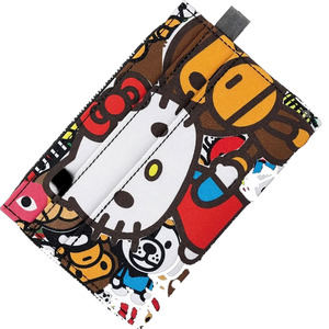 Cartera con cremallera y estampado de dibujos animados personalizada para mujer, monedero de poliéster lindo para uso diario - Product Image 5