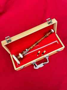 Bombardino musical Obexa de palo de rosa marrón para práctica con 2 cañas y estuche rígido - Product Image 4