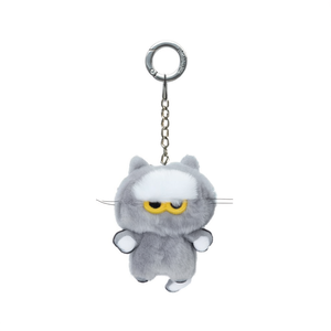 Line Friends Zoa Mini Flush Key <b>Ring</b> G-Dragon Zoa Keychain K-<b>POP</b> Zo&Friends Zoa Plush Keyring Grey - Product Image 3