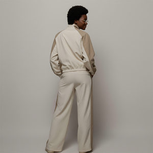 Customizable Heavy Weight 100% nylon Women's Tracksuit daily casual Wear 2 Color baggy fit streetwear hip hop ladies 2 piece <b>set</b> - Product Image 2